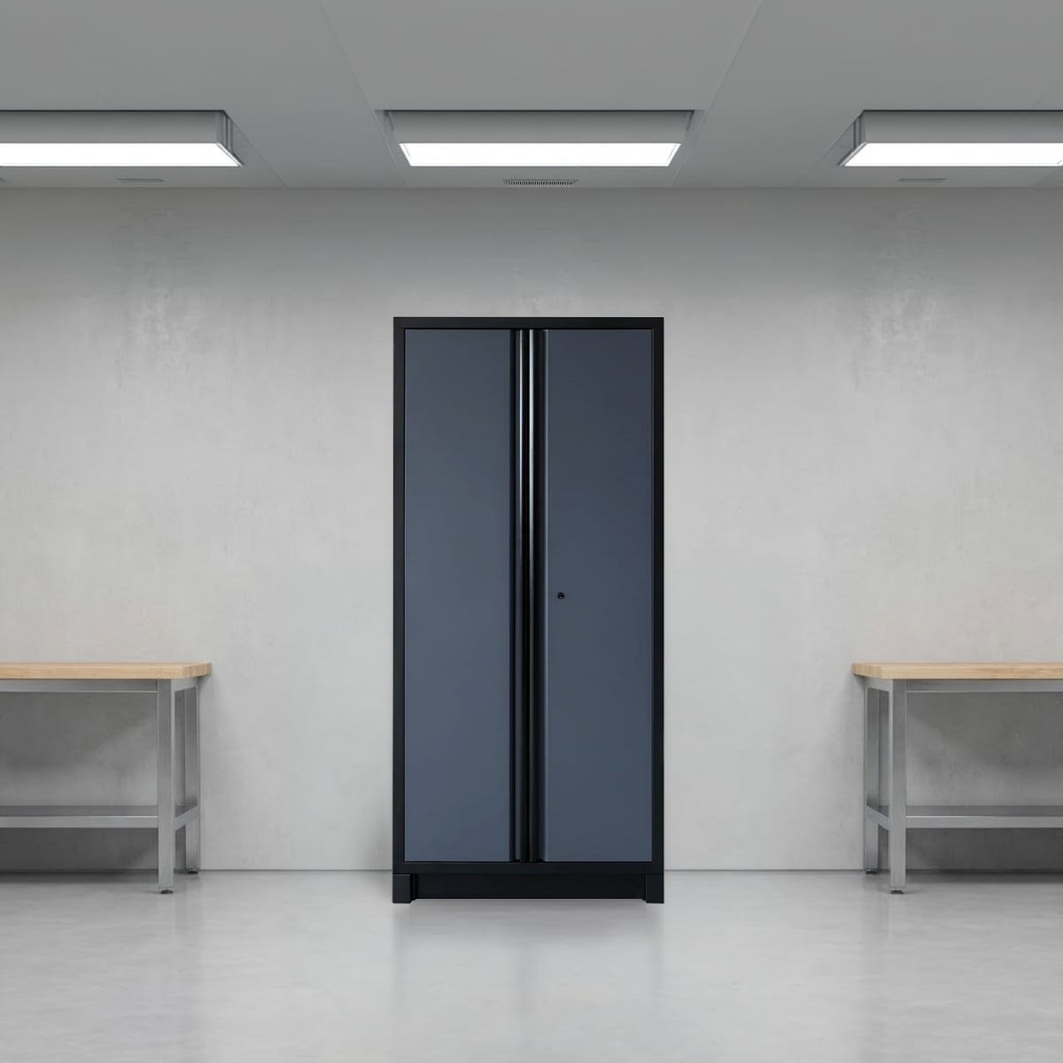 SGS Pro Heavy Duty Garage Storage System | Powerstrip | Cabinet | Tall Double Cabinet